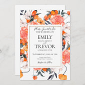 Gegevens over de uitnodiging voor Floral-sinaasapp (Voorkant / Achterkant)