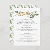 Gegevens over de Waterverf Grieks huwelijk Informatiekaartje (Voorkant / Achterkant)