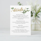 Gegevens over de Waterverf Grieks huwelijk Informatiekaartje (Staand voorkant)