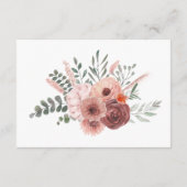 Gegevens over de Waterverf van de Floral Blush Rus Informatiekaartje (Achterkant)