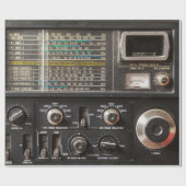 Gegevens over een oude am radio-ontvanger cadeaupapier (Vlak)