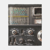 Gegevens over een oude am radio-ontvanger fleece deken (Voorkant)