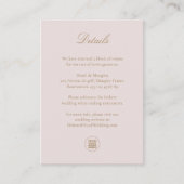 Gegevens over ellegant Double Happiness Pink Weddi Informatiekaartje (Voorkant)