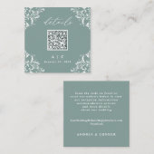 Gegevens over groene QR-code voor legant Zee bruil Informatiekaartje (Voorkant / Achterkant)