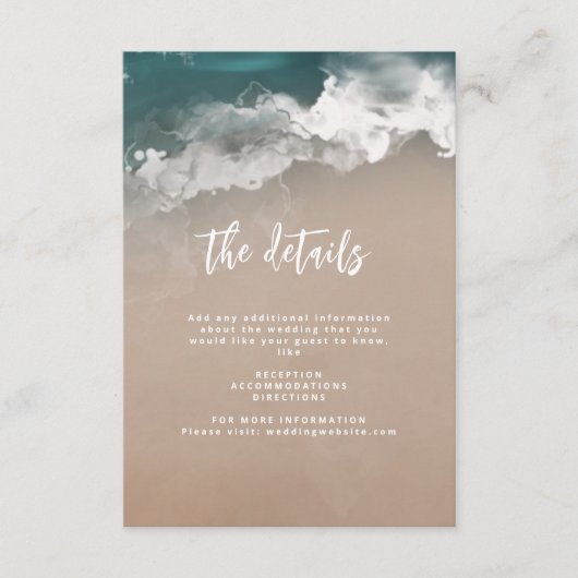 Gegevens over het abstract maroody-huwelijk op het informatiekaartje (Voorkant)