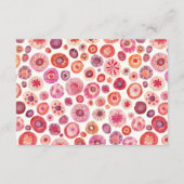 Gegevens over het Abstracte patroonhuwelijk roze F Informatiekaartje (Achterkant)