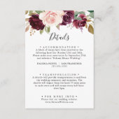 Gegevens over het bijtende botanische olievlek informatiekaartje (Voorkant)