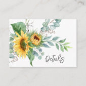 Gegevens over het bijtende zonnebloempje Eucalyptu Informatiekaartje (Voorkant)