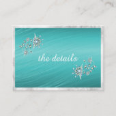 Gegevens over het Blauwgroen en ringzegenhuwelijk  Informatiekaartje (Voorkant)