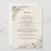 Gegevens over het eenvoudige Wildflower Fern Beige Kaart (Achterkant)