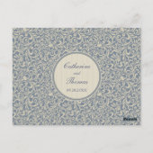 Gegevens over het Elegant Blue en Beige Pattern We Briefkaart (Achterkant)