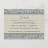 Gegevens over het Elegant Blue en Beige Pattern We Briefkaart (Voorkant)