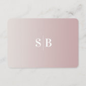 Gegevens over het elegante ombre Off-White en Mauv Informatiekaartje (Achterkant)