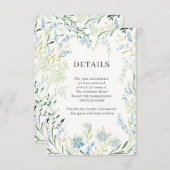 Gegevens over het Engelse beemdje-weduwschap Informatiekaartje (Voorkant / Achterkant)