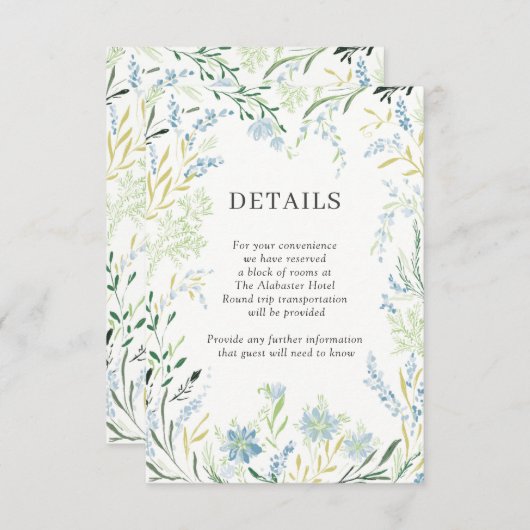 Gegevens over het Engelse beemdje-weduwschap Informatiekaartje (Voorkant / Achterkant)