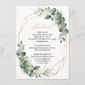 Gegevens over het Eucalyptus Greenery Geometric We Informatiekaartje (Voorkant)