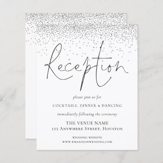 Gegevens over het gebruik van een Silver Glitter W (Voorkant / Achterkant)