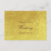 Gegevens over het goudhuwelijk van legant Burgundy Informatiekaartje (Achterkant)