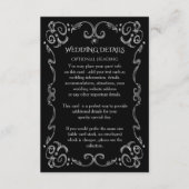 Gegevens over het halloween Spider Gothic Scroll W Informatiekaartje (Voorkant)