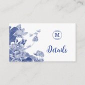 Gegevens over het huwelijk in de blauwe en witte C Informatiekaartje (Voorkant)