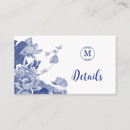 Gegevens over het huwelijk in de blauwe en witte C Informatiekaartje (Voorkant)