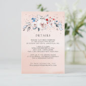 Gegevens over het huwelijk met bruinroze bruine br informatiekaartje (Staand voorkant)