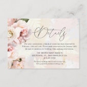 Gegevens over het huwelijk met bruinroze bruine br informatiekaartje (Voorkant)