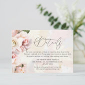 Gegevens over het huwelijk met bruinroze bruine br informatiekaartje (Staand voorkant)