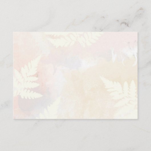 Gegevens over het huwelijk met bruinroze bruine br informatiekaartje (Achterkant)