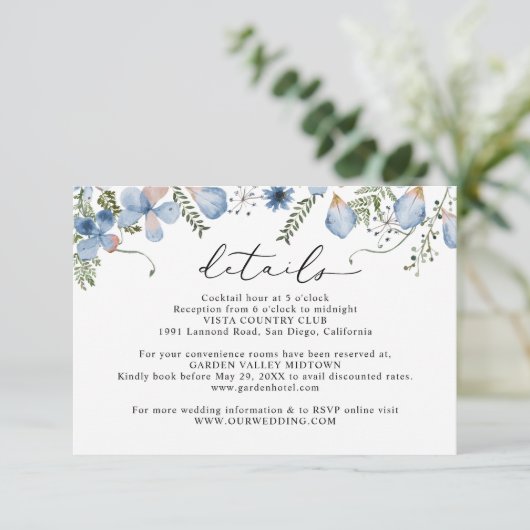 Gegevens over het huwelijk met de bruine puistje v informatiekaartje (Staand voorkant)