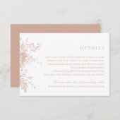 Gegevens over het huwelijk met de oogmerk Elegant  Kaart (Voorkant / Achterkant)