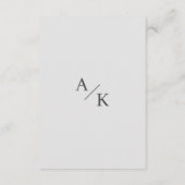 Gegevens over het huwelijk met elegante Floral Informatiekaartje (Achterkant)