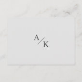 Gegevens over het huwelijk met elegante Floral Informatiekaartje (Achterkant)