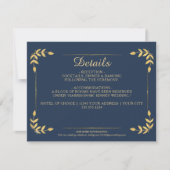 Gegevens over het huwelijk met legant Navy Gold Gr Kaart (Voorkant)