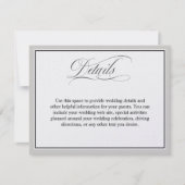 Gegevens over het huwelijk met legante Script Flou (Voorkant)