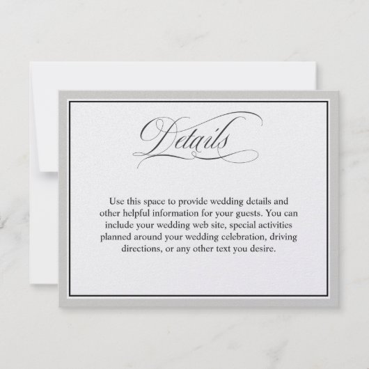 Gegevens over het huwelijk met legante Script Flou (Voorkant)