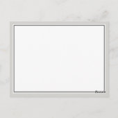 Gegevens over het huwelijk met legante Script Flou Briefkaart (Achterkant)