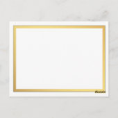 Gegevens over het huwelijk met legante Script Flou Briefkaart (Achterkant)