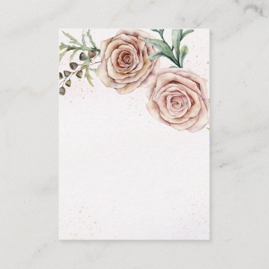 Gegevens over het huwelijk met twee roze roze roze informatiekaartje (Achterkant)