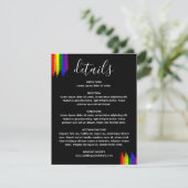 Gegevens over het huwelijk tussen de vlag van de v informatiekaartje (Staand voorkant)