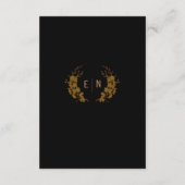 Gegevens over het huwelijk tussen legant Black en  Informatiekaartje (Achterkant)