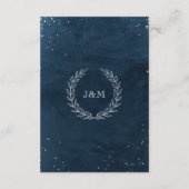 Gegevens over het huwelijk van de zeemacht van de  informatiekaartje (Achterkant)