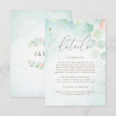 Gegevens over het huwelijk van het Griekse eucalyp Informatiekaartje (Voorkant / Achterkant)