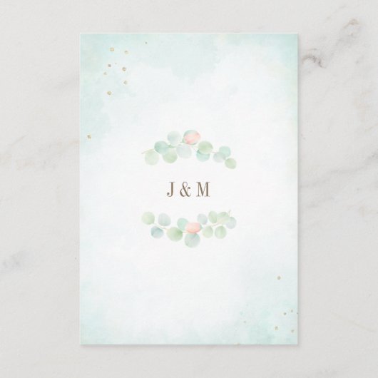 Gegevens over het huwelijk van het Griekse eucalyp Informatiekaartje (Achterkant)