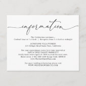 Gegevens over het huwelijk van legant, huwelijksge informatiekaartje (Voorkant)