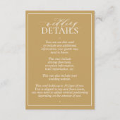 Gegevens over het moderne goudmakreel rond het mon informatiekaartje (Achterkant)