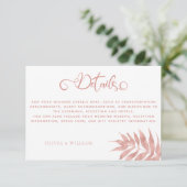 Gegevens over het moderne Roos Gold Tropical Leaf  Informatiekaartje (Staand voorkant)