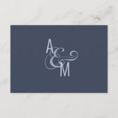 Gegevens over het monogram Typografie Minimalistis Informatiekaartje (Achterkant)