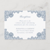 Gegevens over het mosterdblauw-oraal huwelijk informatiekaartje (Voorkant)