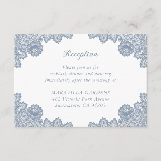 Gegevens over het mosterdblauw-oraal huwelijk informatiekaartje (Voorkant)